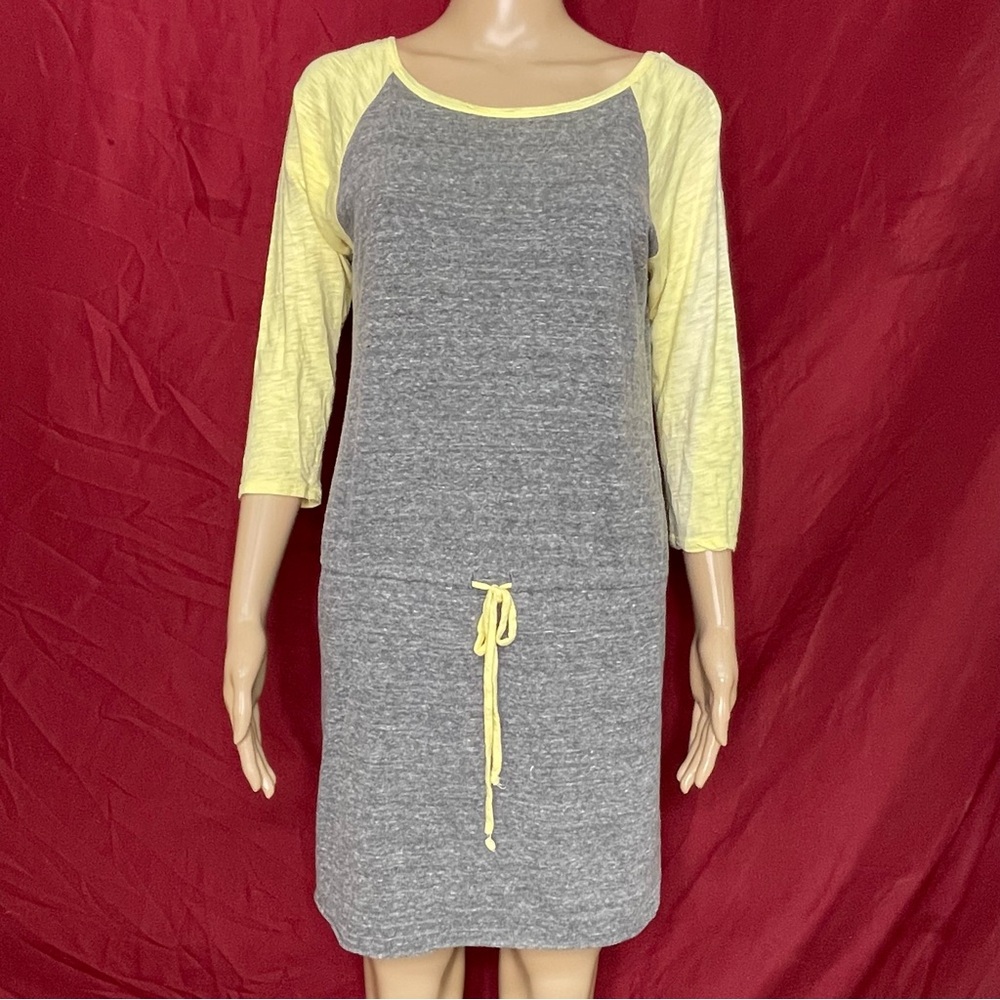 Freeloader Raglan Burnout 3/4 Sleeve Tie Waist Mini Dress – Size Small